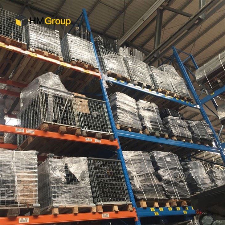 Wire Mesh Pallet Box in Warehouse